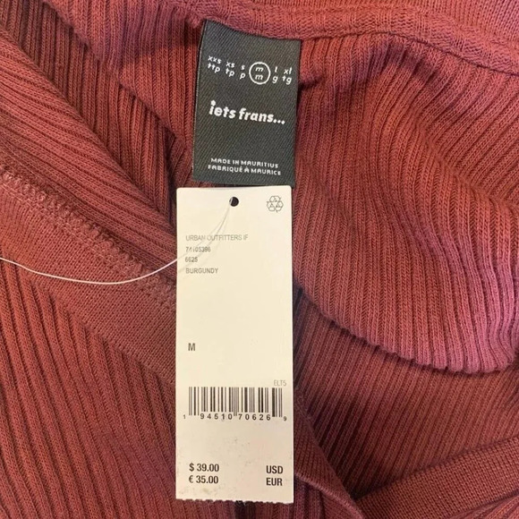 iets Fran’s Women's Ribbed Polo Mini Dress Urban Outfitters Size M NWT - Picture 5 of 10